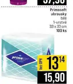 Jip Primasoft ubrousky bilé 1-vrstvé 33 x 33 cm 100 ks nabídka
