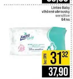 Jip Linteo Baby vlhčené ubrousky sensitive 64 ks nabídka