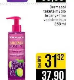 Jip Dermacol tekuté mýdlo hrozny+lime vodni meloun 250 ml nabídka