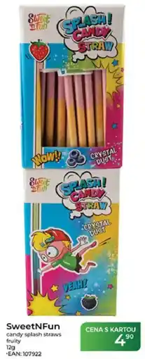 Tamda Foods SweetNFun candy splash straws fruity nabídka