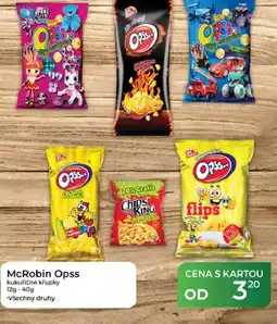 Tamda Foods McRobin Opss kukuřičné křupky nabídka
