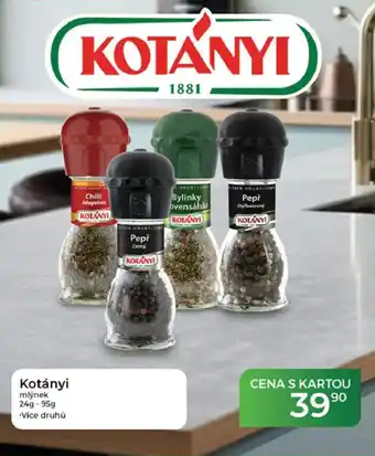 Tamda Foods Kotányi mlýnek nabídka