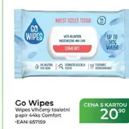 Tamda Foods Go Wipes Wipes Vlhčený toaletní papir 44ks Comfort nabídka