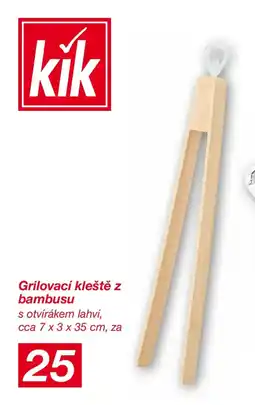 Kik Grilovací kleště z bambusu nabídka