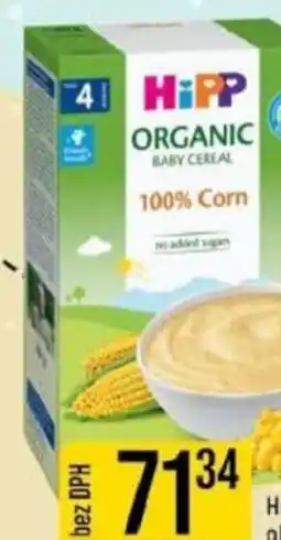 Jip Hipp obilná kaše 100% kukuřičná rýžová nabídka