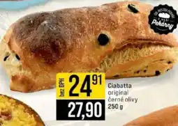 Jip Ciabatta original černé olivy nabídka