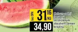 Jip Meloun vodní cerveny se sníženým obsahem semen krájený nabídka