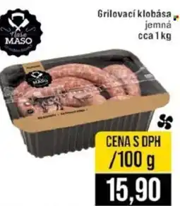 Jip Grilovací klobása, jemná nabídka