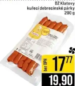 Jip DZ Klatovy kuřecí debrecínské párky nabídka