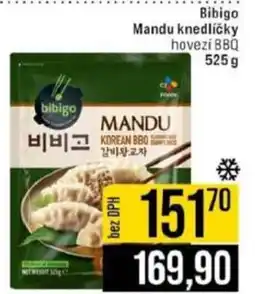 Jip Bibigo Mandu knedlíčky hovezi BBQ nabídka