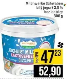 Jip Milchwerke Schwaben, bílý jogurt 3,5% bez laktózy nabídka