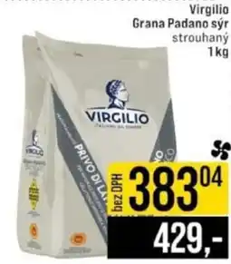 Jip Virgilio Grana Padano sýr strouhaný nabídka