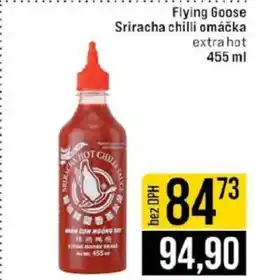Jip Flying Goose Sriracha chilli omáčka nabídka