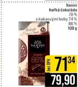 Jip Vanini hořká čokoláda 70 % s kakaovými boby 74 % 86 % 100 g nabídka