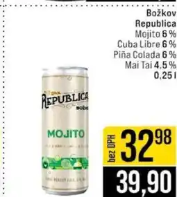 Jip Božkov Republica Mojito 6% nabídka