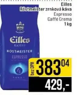 Jip Eilles Röstmeister zrnková káva Espresso Caffé Crema nabídka