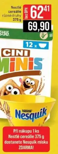 Jip Nestlé cereálie nabídka