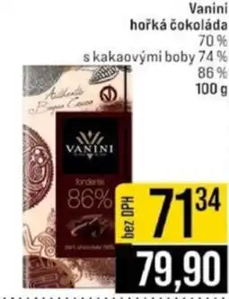 Jip Vanini hořká čokoláda nabídka
