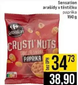 Jip Sensation arašídy v těstíčku paprika nabídka
