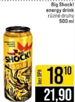 Jip Big Shock! energy drink nabídka