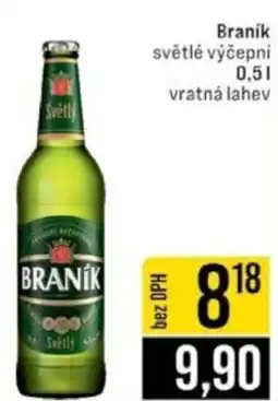 Jip Braník světlé výčepni vratná lahev nabídka