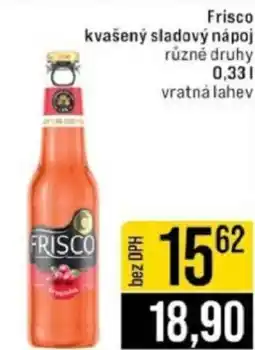 Jip Frisco kvašený sladový nápoj vratná lahev nabídka