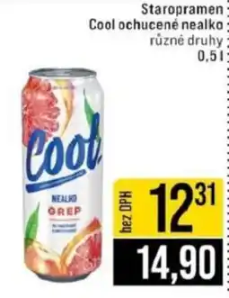 Jip Staropramen Cool ochucené nealko nabídka