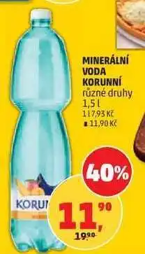Penny Market MINERÁLNÍ VODA KORUNNÍ nabídka