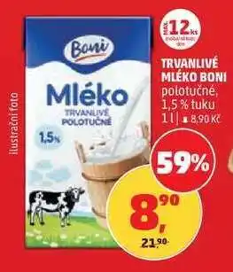 Penny Market TRVANLIVÉ MLÉKO BONI nabídka