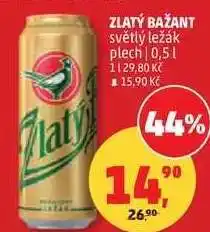 Penny Market ZLATÝ BAŽANT světlý ležák plech 0,5 l nabídka