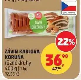 Penny Market ZÁVIN KARLOVA KORUNA nabídka