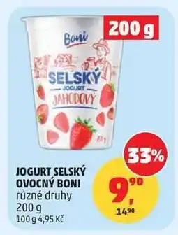 Penny Market Jogurt Selský Ovocný Boni nabídka