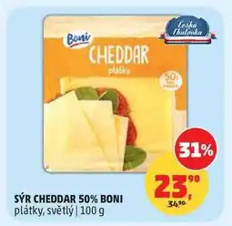 Penny Market SÝR CHEDDAR 50% BONI nabídka