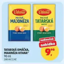 Penny Market Tatarská omáčka, majonéza Vitana nabídka