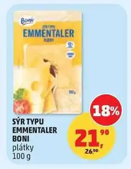 Penny Market SÝR TYPU EMMENTALER BONI nabídka