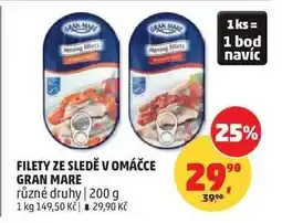Penny Market FILETY ZE SLEDĚ V OMÁČCE GRAN MARE nabídka