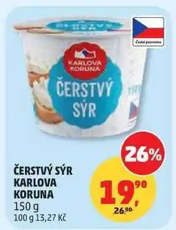 Penny Market Čerstvý sýr Karlova Koruna nabídka