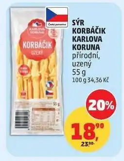 Penny Market SÝR KORBÁČIK KARLOVA KORUNA nabídka