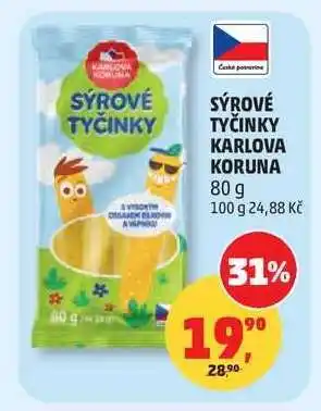 Penny Market Sýrové tyčinky Karlova Koruna nabídka