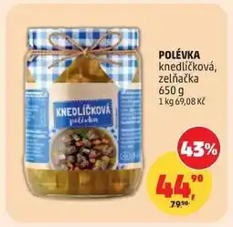 Penny Market Polévka knedlíčková, zelňačka nabídka