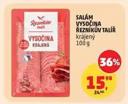 Penny Market SALÁM VYSOČINA ŘEZNÍKŮV TALÍŘ krájený, 100 g nabídka