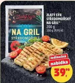 Penny Market Zlatý sýr středomořský na gril nabídka