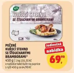 Penny Market Pečené kuřecí stehno se šťouchanými bramborami nabídka