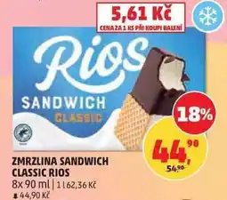 Penny Market ZMRZLINA SANDWICH CLASSIC RIOS nabídka
