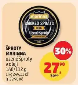 Penny Market ŠPROTY MARINNA nabídka