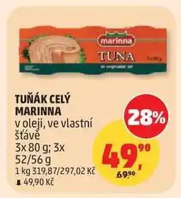 Penny Market TUŇÁK CELÝ MARINNA nabídka