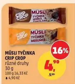 Penny Market Müsli tyčinka Crip Crop nabídka