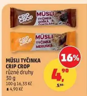 Penny Market Müsli tyčinka Crip Crop nabídka