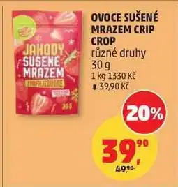 Penny Market OVOCE SUŠENÉ MRAZEM CRIP CROP nabídka