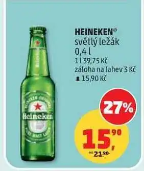 Penny Market Heineken světlý ležák nabídka